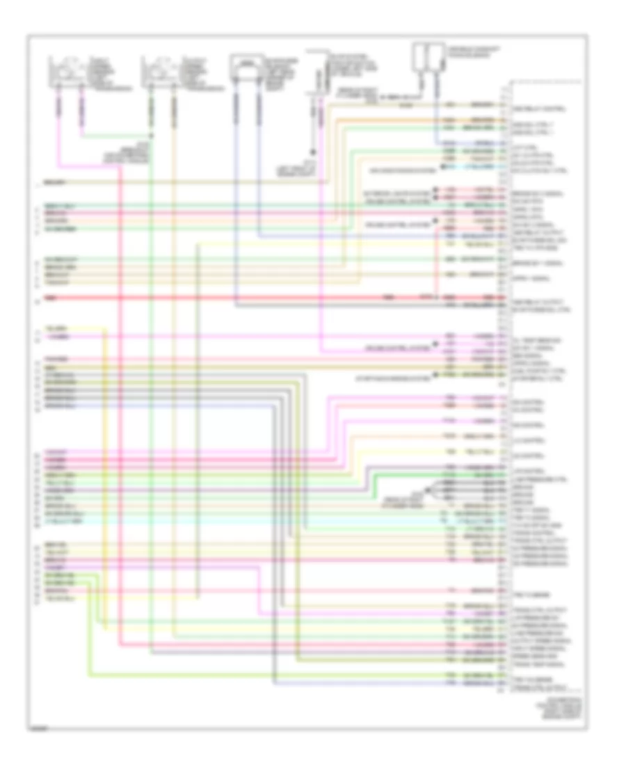 5.7L, Электросхема системы управления двигателя, кроме гибрида (6 из 6) для Chrysler Aspen Limited Hybrid 2009