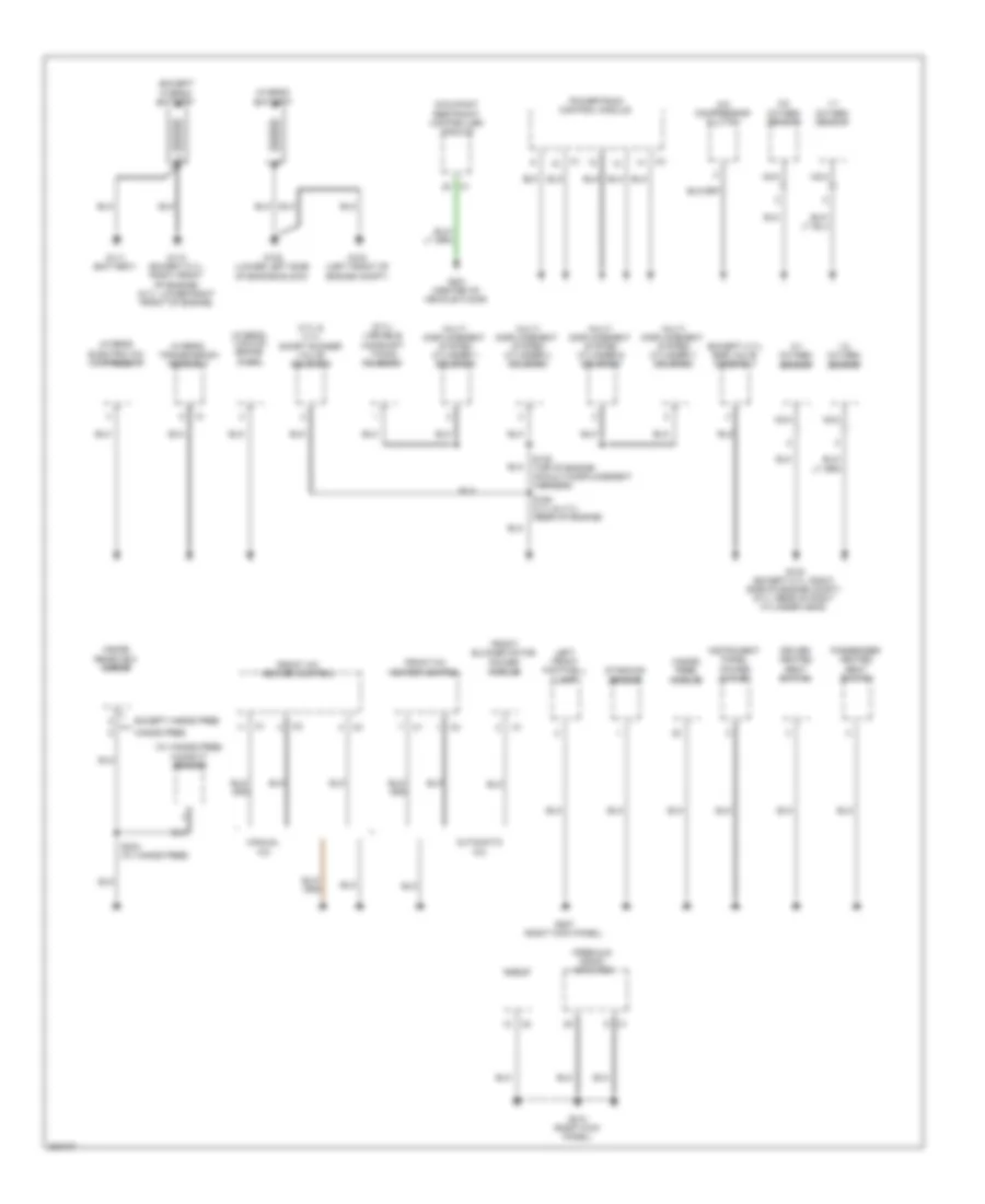 Электросхема подключение массы заземления (1 из 3) для Chrysler Aspen Limited Hybrid 2009