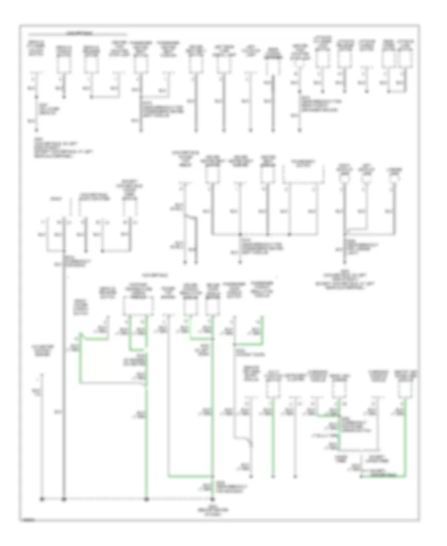 Электросхема подключение массы заземления (2 из 3) для Chrysler PT Cruiser Limited 2005