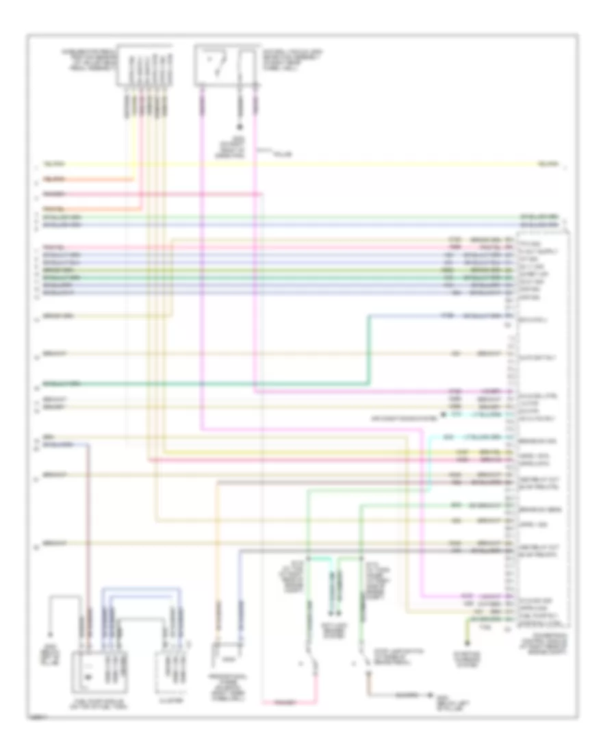 3.5L, Электросхема системы управления двигателя, Посол Рестайлинга без автопридерживается (4 из 5) для Chrysler 300 2006
