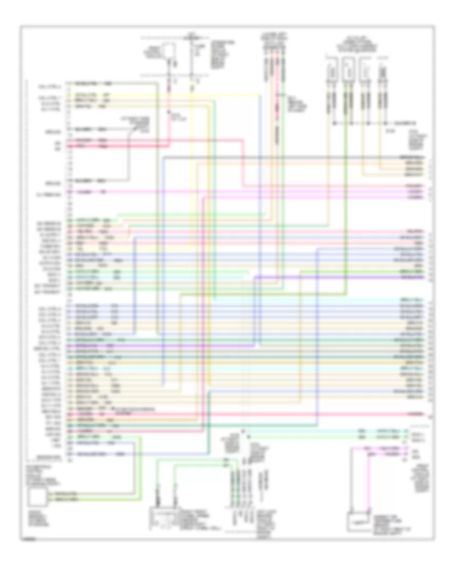 5.7L, Электросхема системы управления двигателя, Дорестайлинг (1 из 4) для Chrysler 300 2006