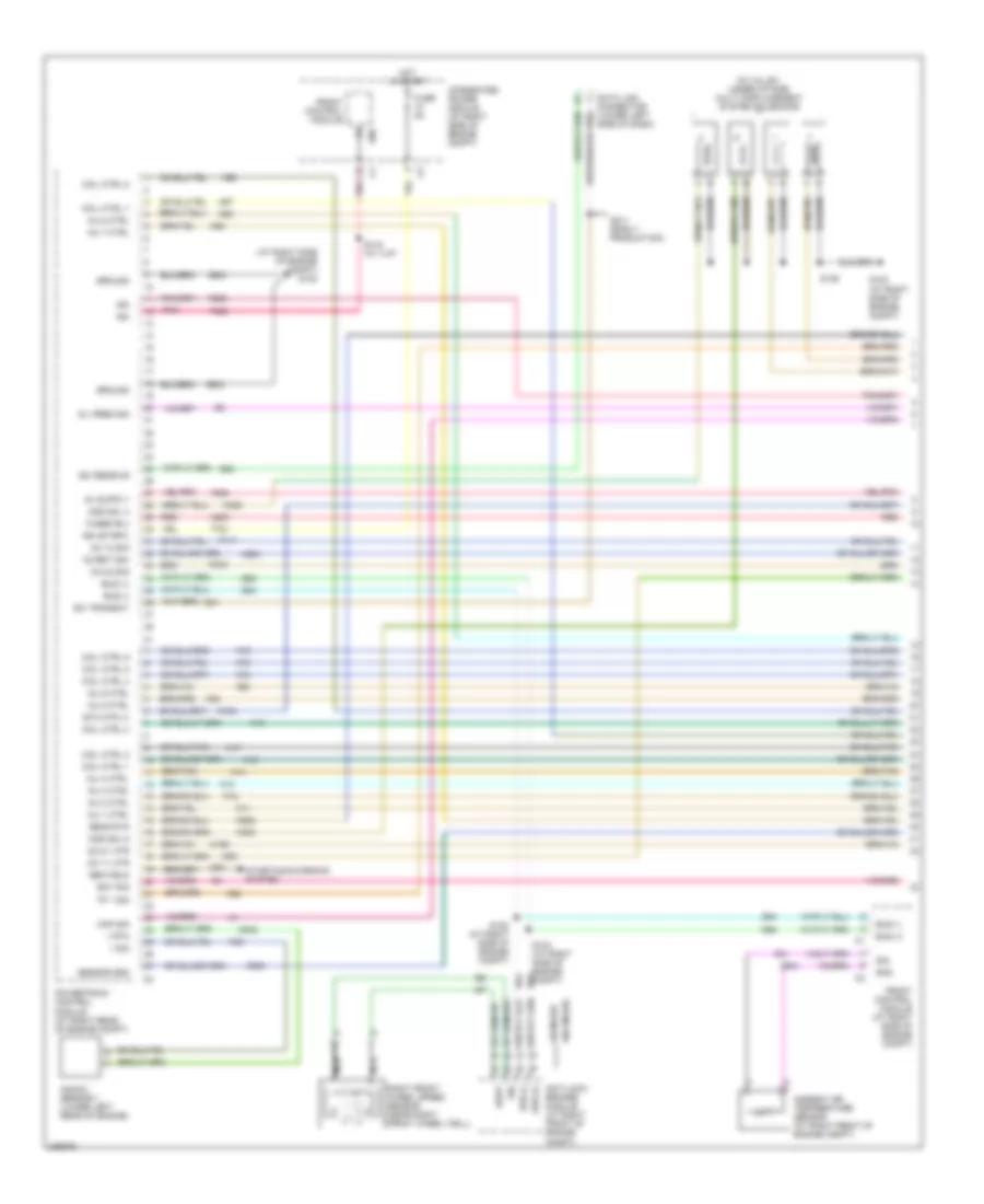 6.1L, Электросхема системы управления двигателя (1 из 4) для Chrysler 300 2006
