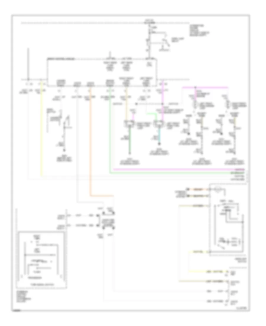 Электросхема внешнего освещения, кроме 300C (1 из 2) для Chrysler 300 2006