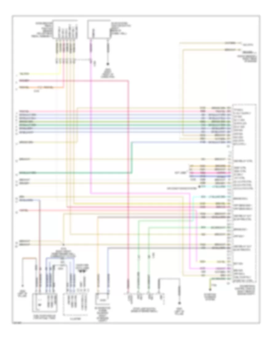 6.1L, Электросхема системы управления двигателя (4 из 4) для Chrysler 300 S 2010