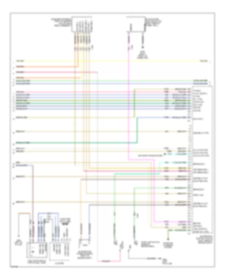 2.7L, Электросхема системы управления двигателя (4 из 5) для Chrysler 300 SRT-8 2010