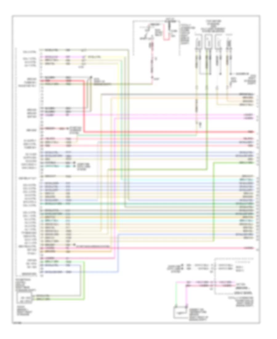 5.7L, Электросхема системы управления двигателя (1 из 4) для Chrysler 300 SRT-8 2010