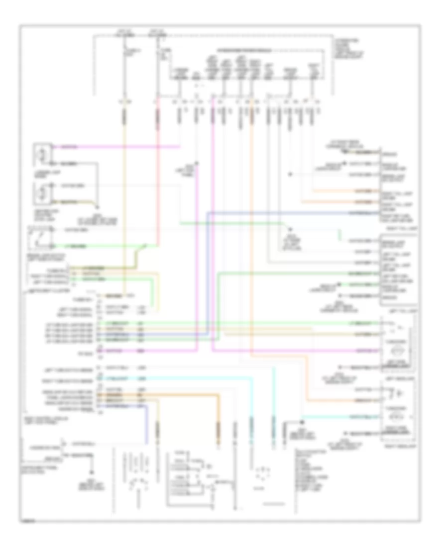 Электросхема внешнего освещения для Chrysler Pacifica 2006
