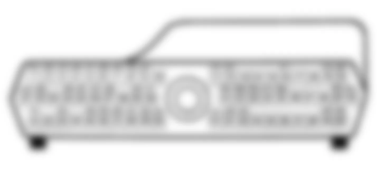 Chrysler LeBaron 1990 - Component Locations -  Acclaim, Daytona & Spirit 2.5L TBI SBEC 60-Pin Connector