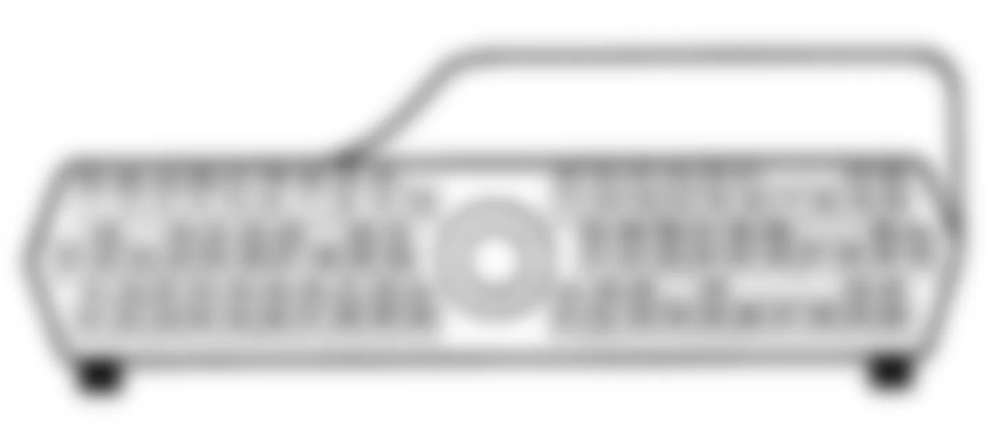 Chrysler LeBaron 1990 - Component Locations -  LeBaron Convertible & Coupe 2.5L Turbo I SBEC 60-Pin Conn