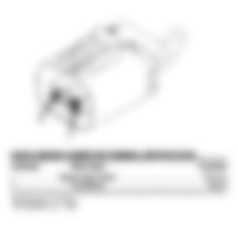 Chrysler Concorde 1993 - Component Locations -  Knock Sensor Connector Terminal ID (LH Body)