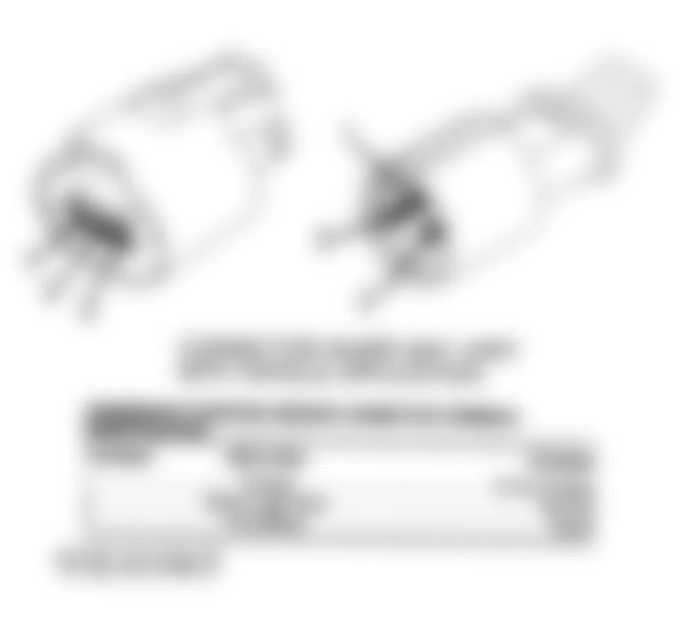 Chrysler Imperial 1993 - Component Locations -  Crankshaft Position Sensor Connector Terminal ID