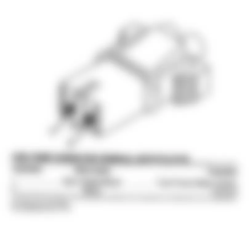 Chrysler Imperial 1993 - Component Locations -  Fuel Pump Connector Terminal ID