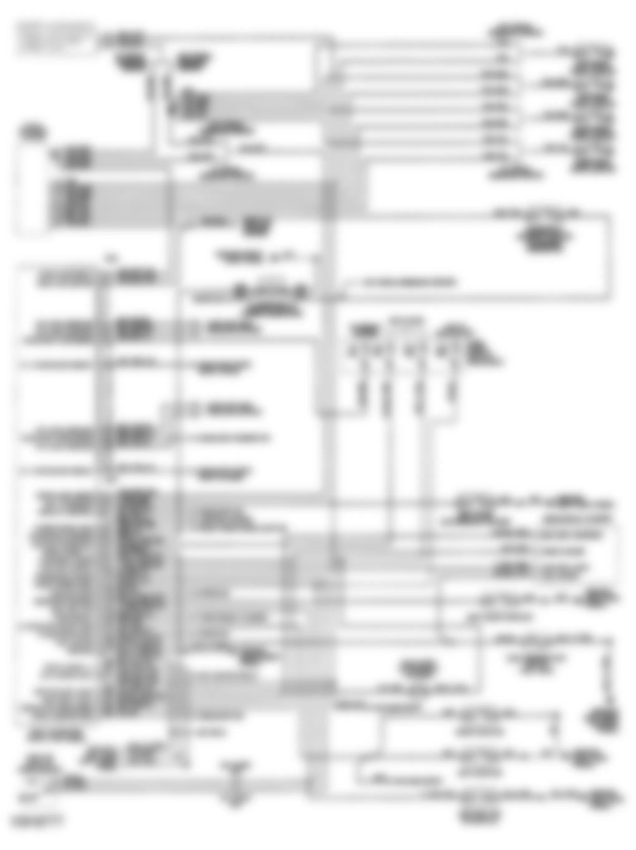 Chrysler Imperial 1993 - Component Locations -  BCM W/Mechanical Cluster Wiring Diagram