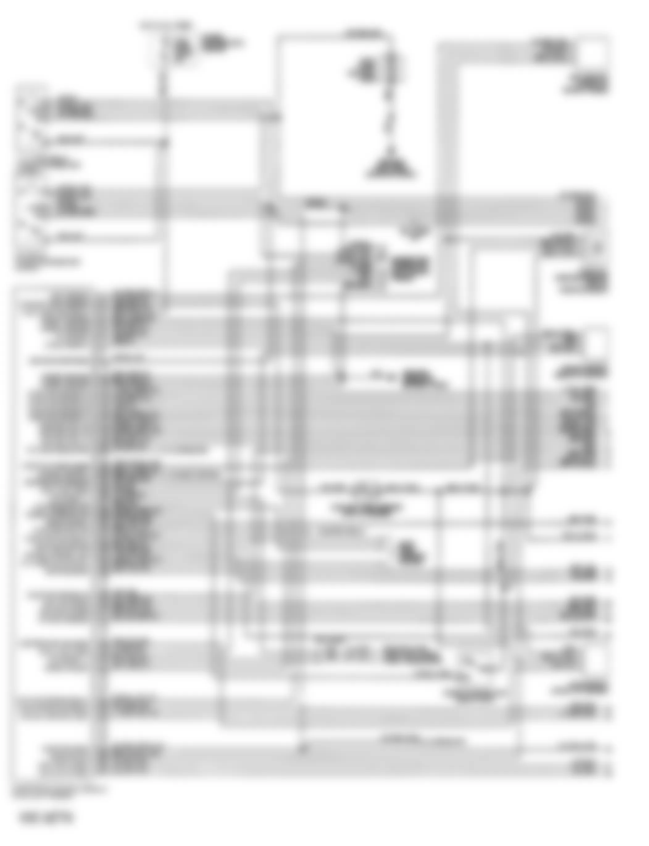 Chrysler New Yorker Salon 1993 - Component Locations -  PCM Wiring Diagram - 1 Of 2 (3.3L & 3.8L PFI)