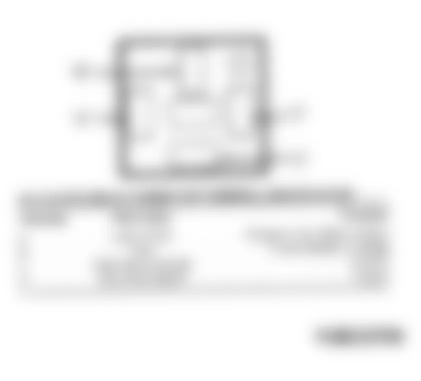 Chrysler LeBaron GTC 1994 - Component Locations -  A/C Clutch Relay Connector Terminal ID (AJ Body)