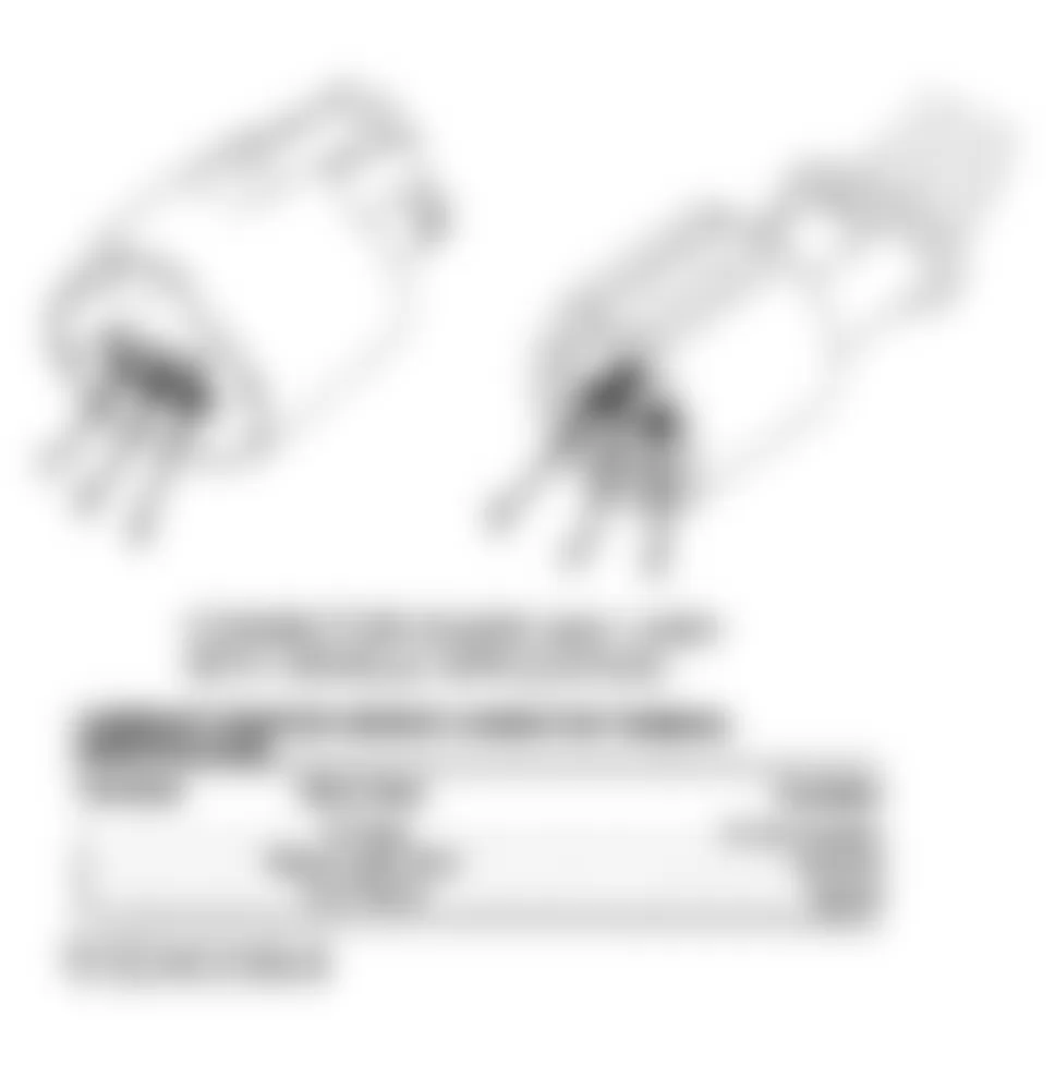 Chrysler LeBaron GTC 1994 - Component Locations -  Camshaft Position Sensor Connector Terminal ID