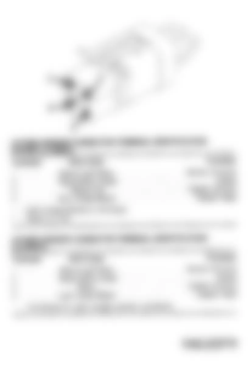 Chrysler LeBaron GTC 1994 - Component Locations -  Oxygen Sensor Connector Terminal ID