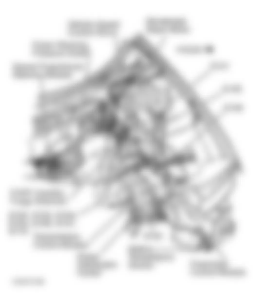 Chrysler Cirrus LX 1995 - Component Locations -  Left Front Side Of Engine Compartment
