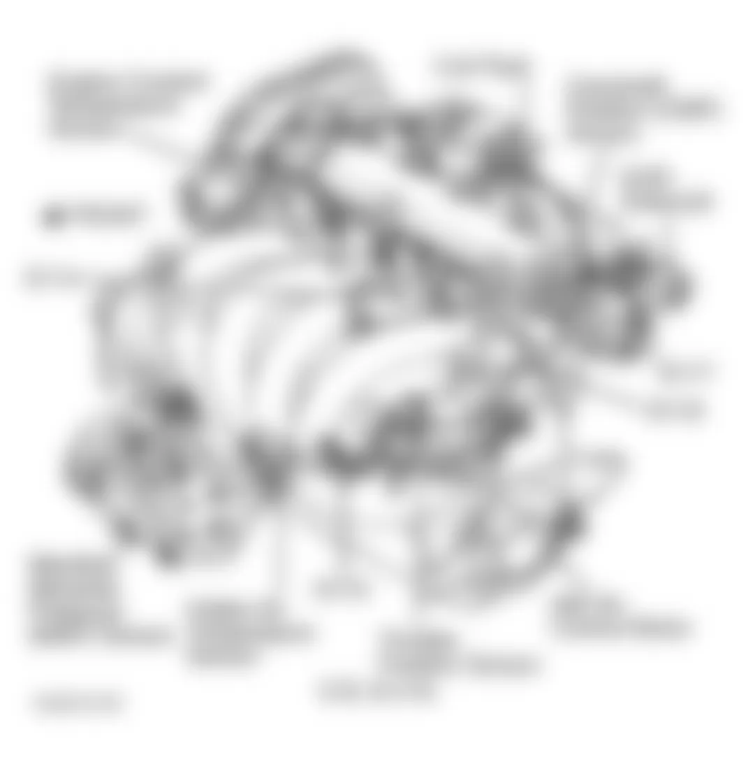 Chrysler Cirrus LX 1995 - Component Locations -  Left Side Of Engine