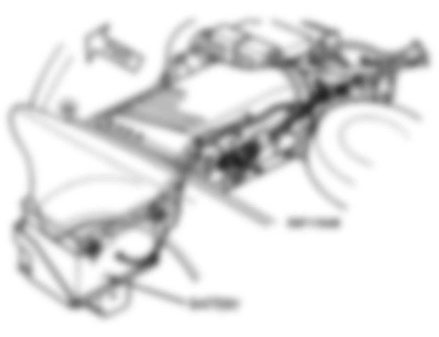 Chrysler Cirrus LXi 1995 - Component Locations -  Locating Battery