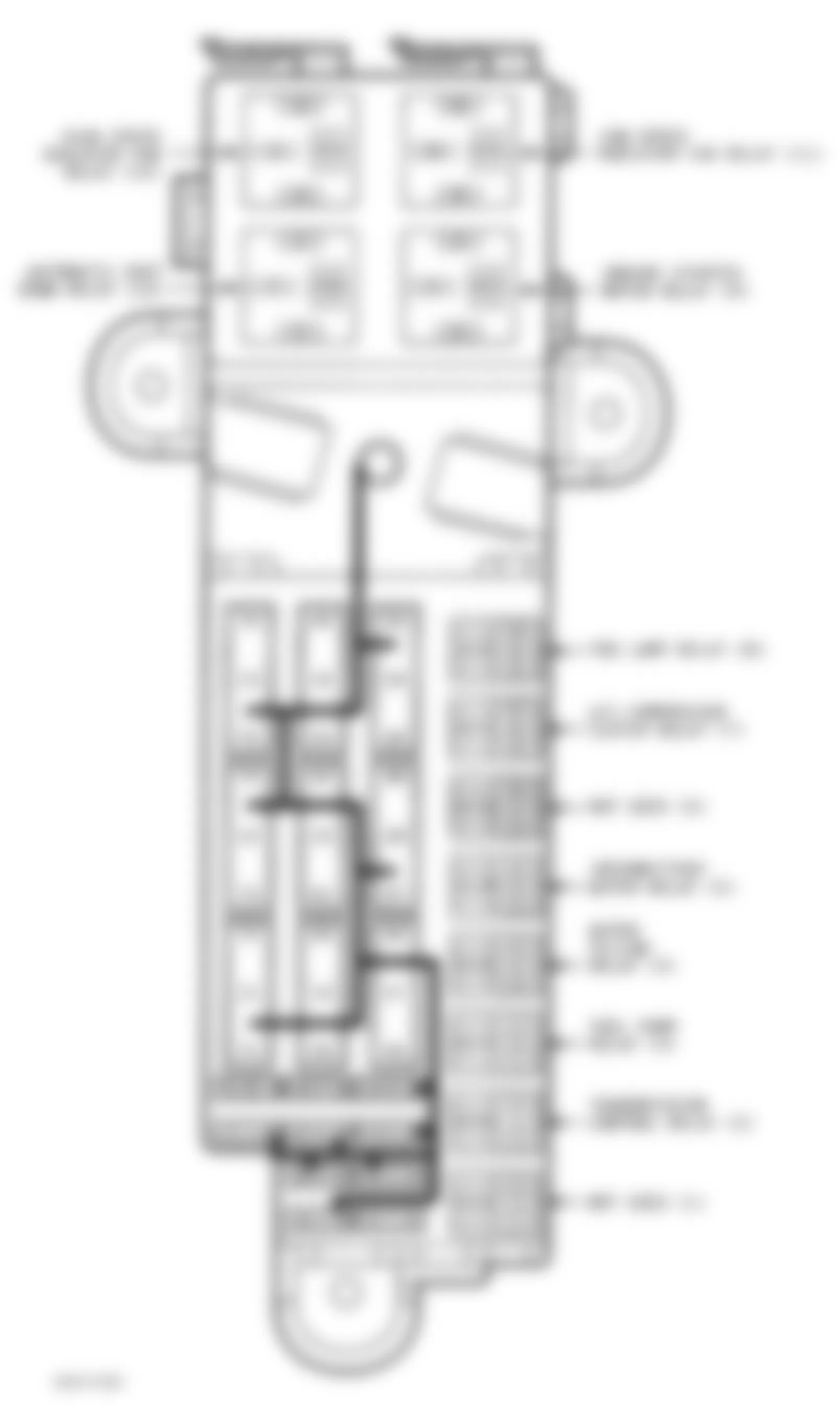 Chrysler Cirrus LXi 1995 - Component Locations -  Identifying Power Distribution Center Fuses & Relays