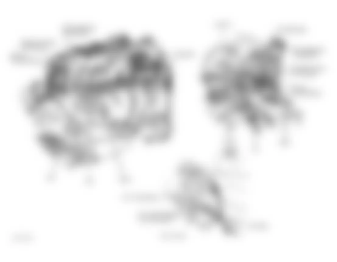 Chrysler Town & Country 1995 - Component Locations -  Engine (3.3L & 3.8L)