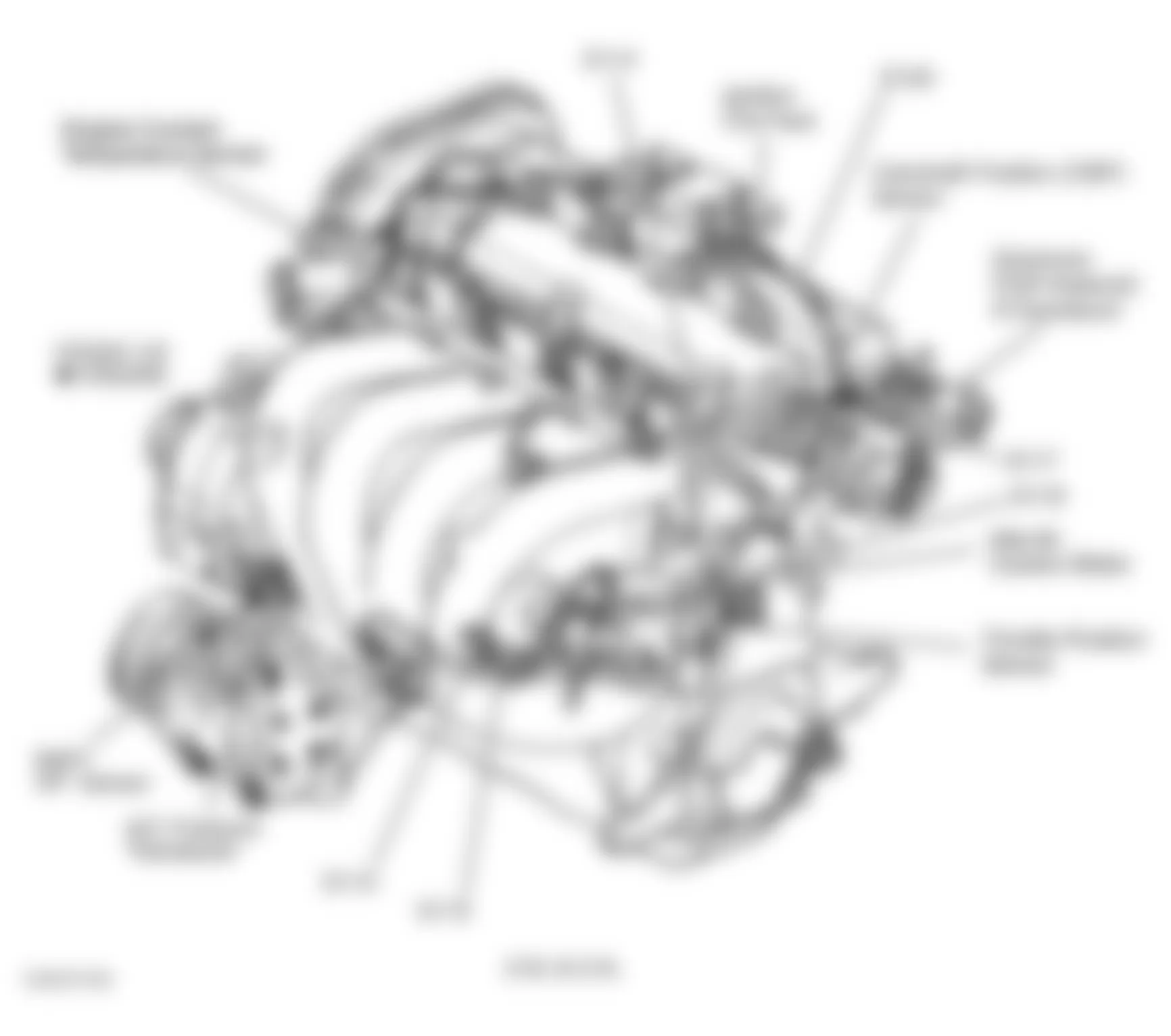 Chrysler Cirrus LX 1996 - Component Locations -  Left Side Of Engine (2.0L & 2.4L)