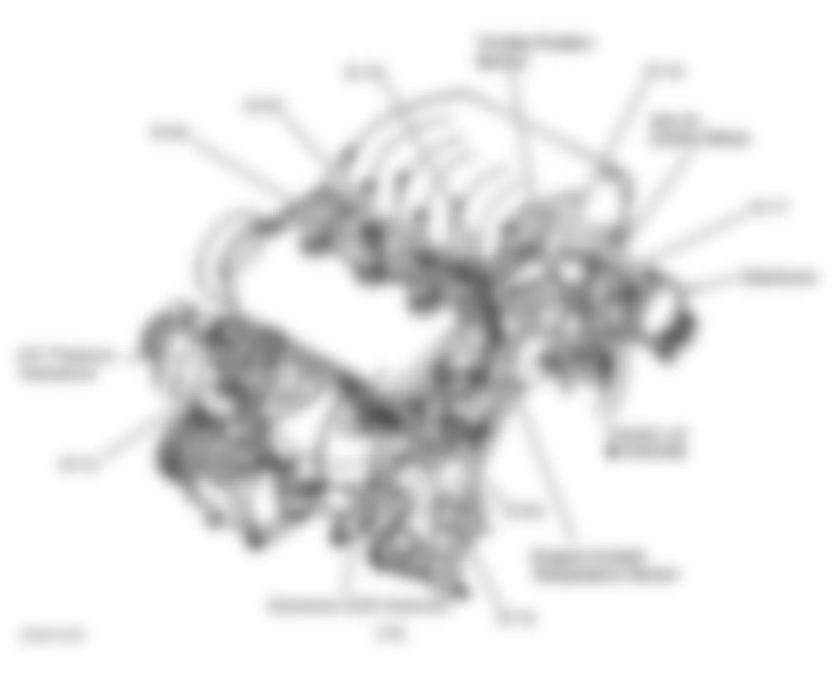 Chrysler Cirrus LX 1996 - Component Locations -  Left Side Of Engine (2.5L)