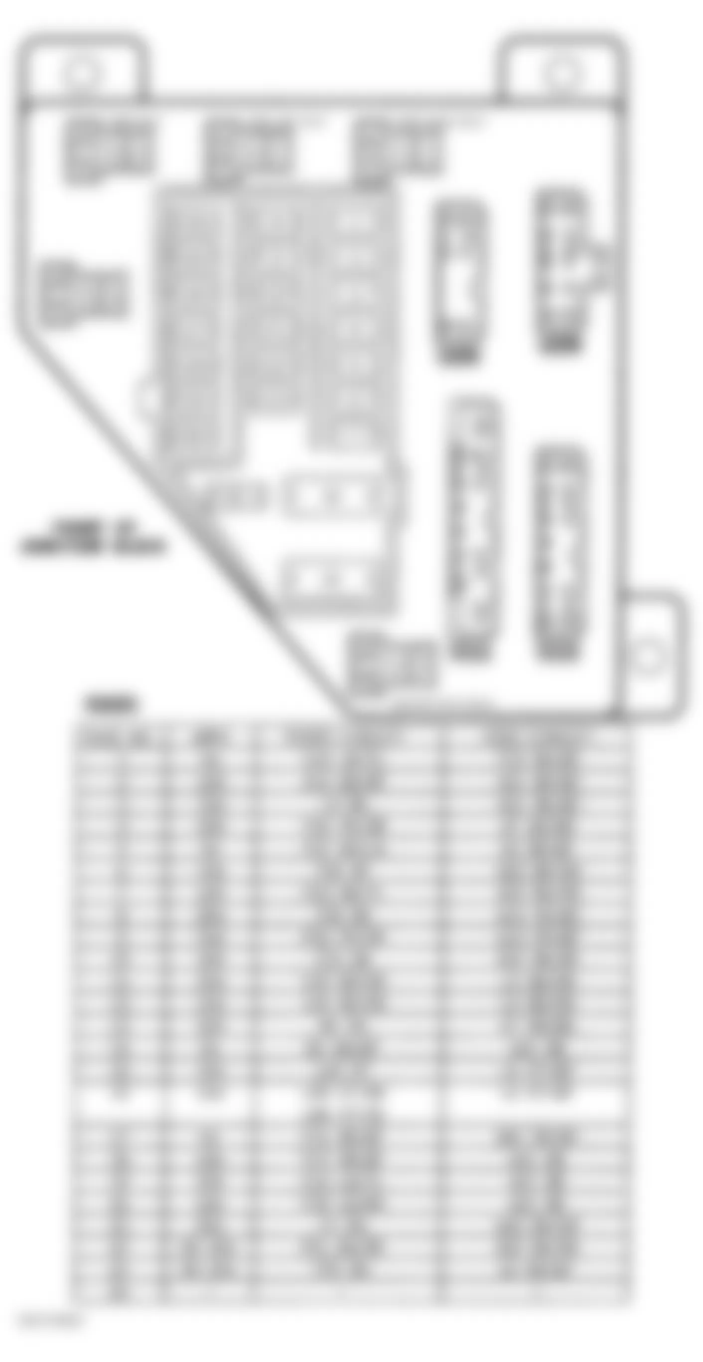 Chrysler Concorde LX 1996 - Component Locations -  Identifying Junction Block & Fuses