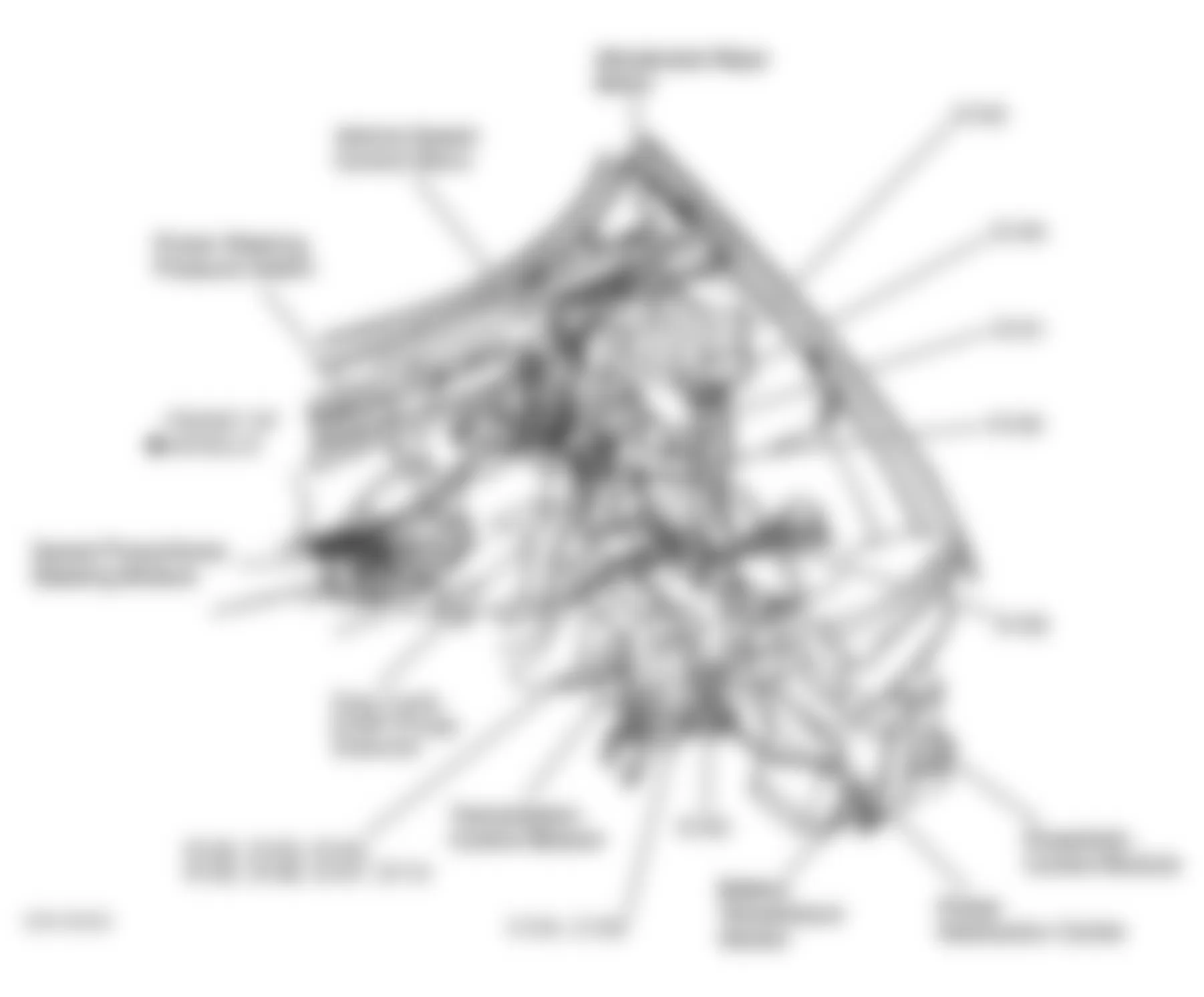 Chrysler Sebring JX 1996 - Component Locations -  Left Side Of Engine Compartment