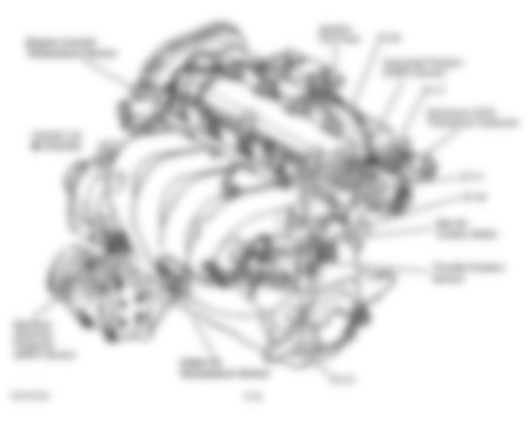 Chrysler Sebring JX 1996 - Component Locations -  Engine (2.4L)