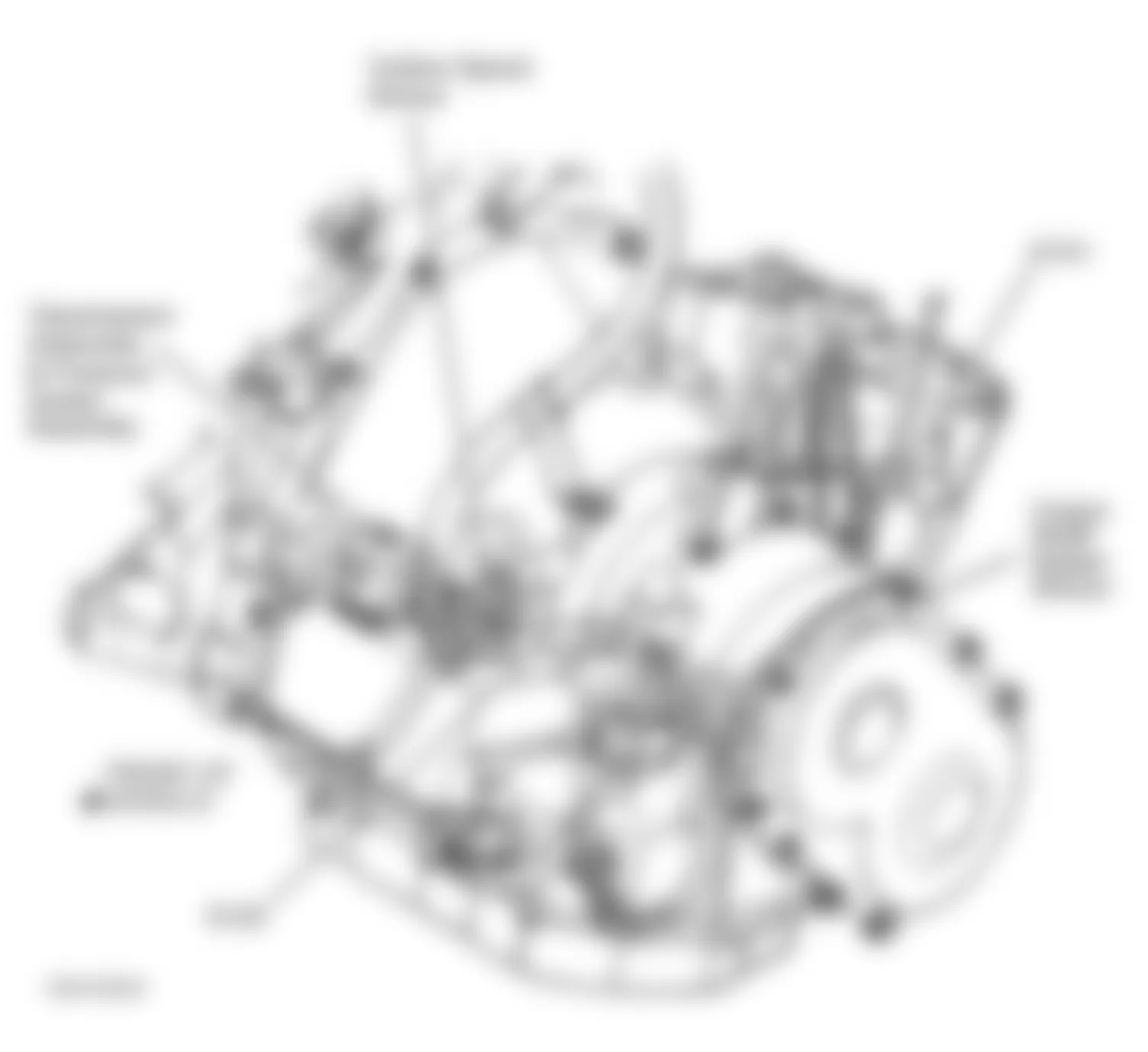 Chrysler Sebring JX 1996 - Component Locations -  Left Side Of Transaxle