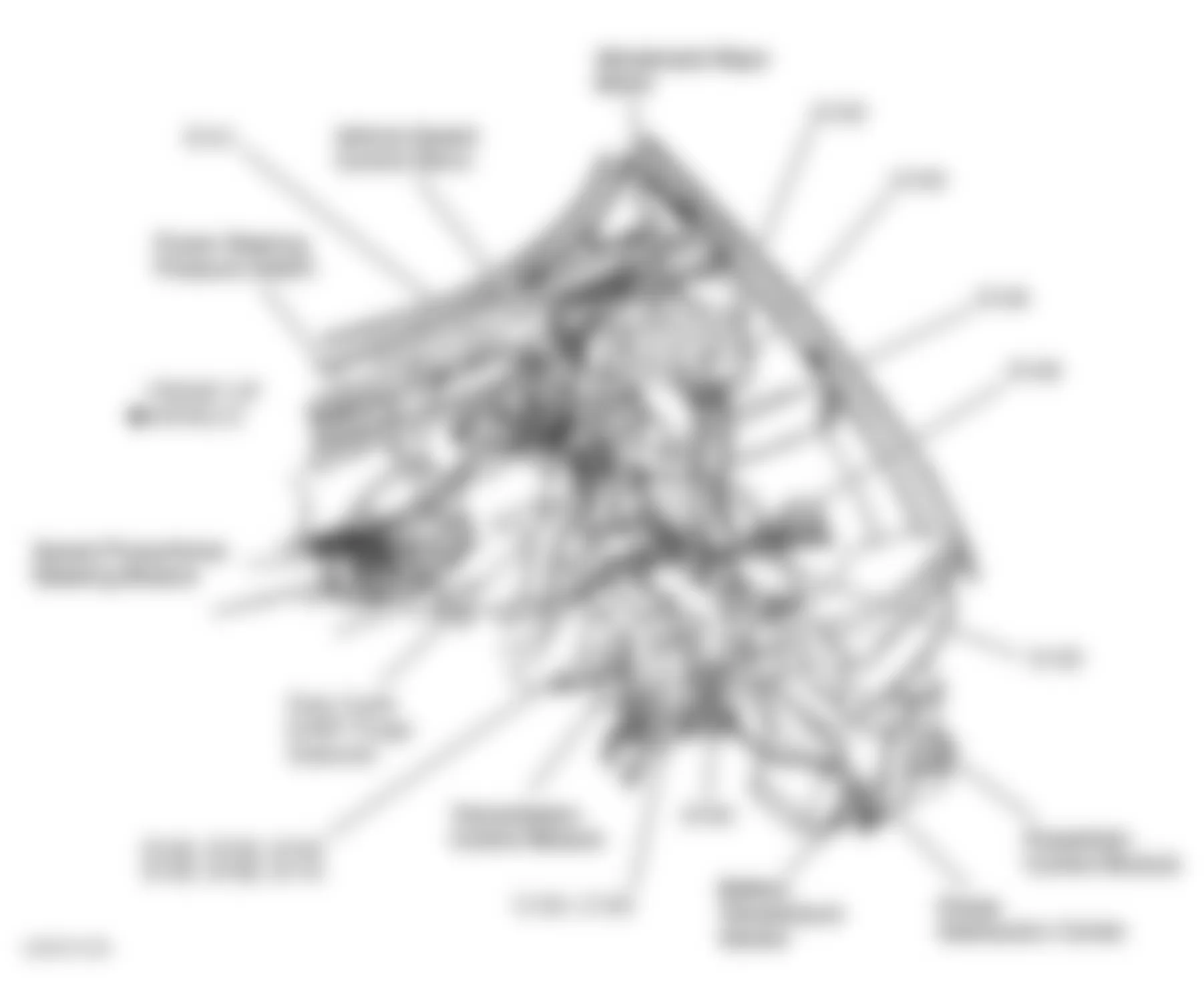 Chrysler Cirrus LX 1997 - Component Locations -  Left Front Side Of Engine Compartment