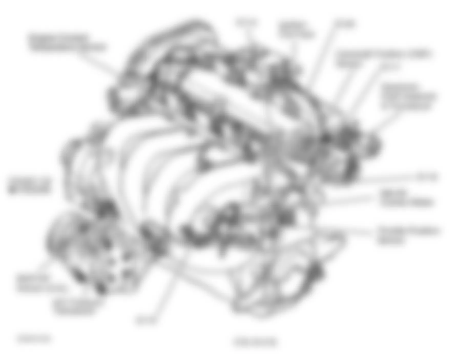 Chrysler Cirrus LX 1997 - Component Locations -  Left Side Of Engine (2.0L & 2.4L)