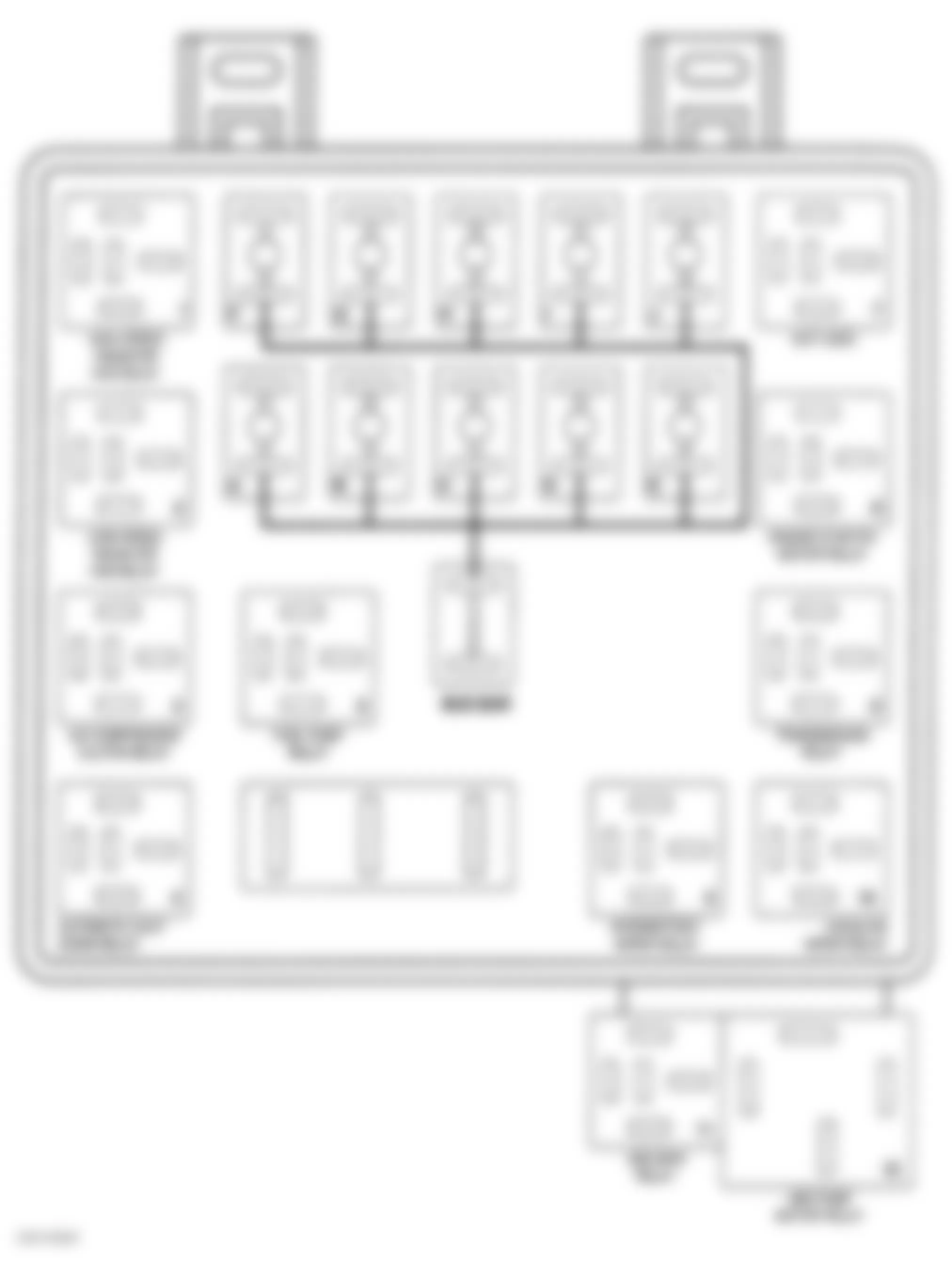 Chrysler Concorde LX 1997 - Component Locations -  Identifying Power Distribution Center Relay Connector Terminals