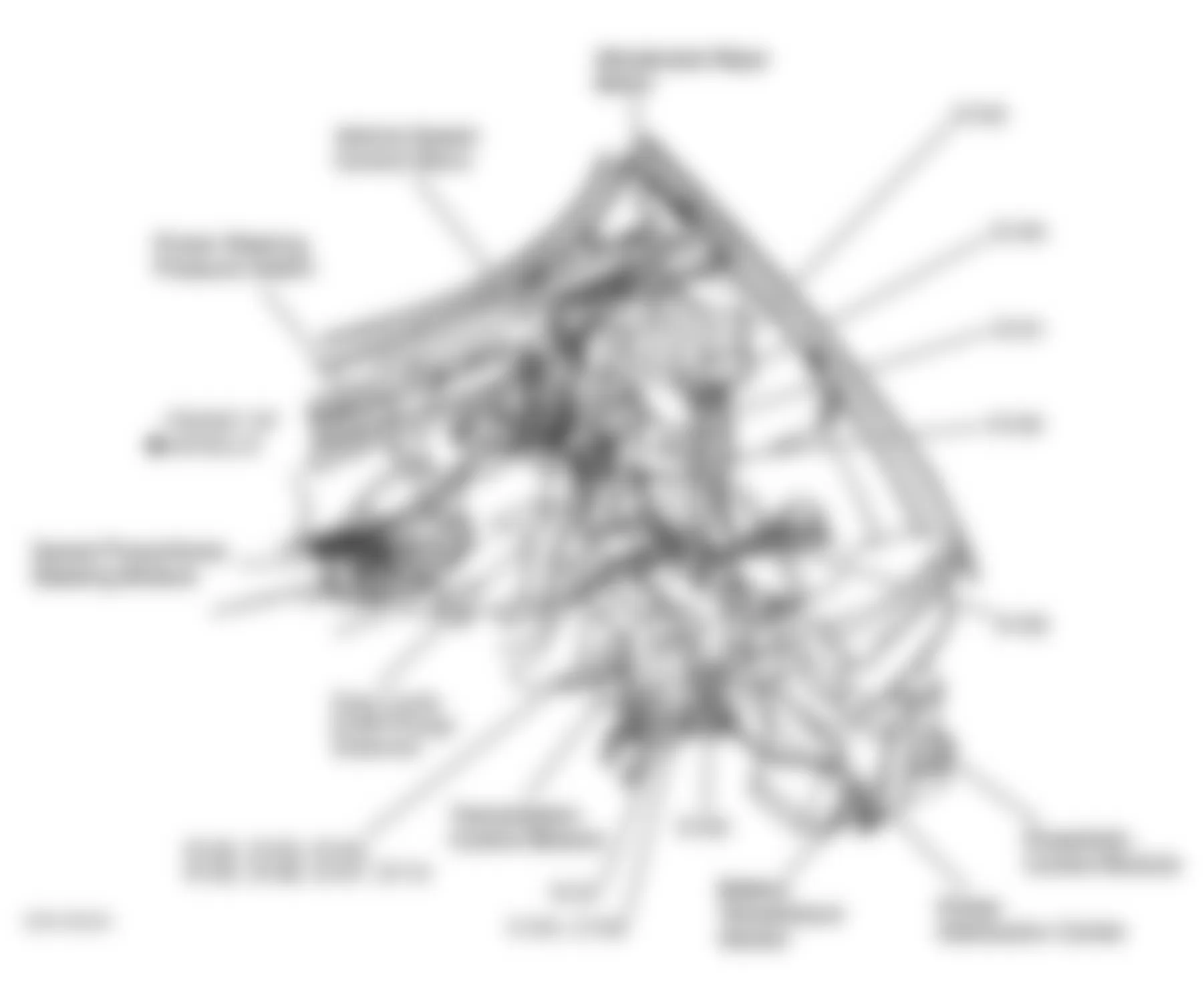 Chrysler Sebring JX 1997 - Component Locations -  Left Side Of Engine Compartment