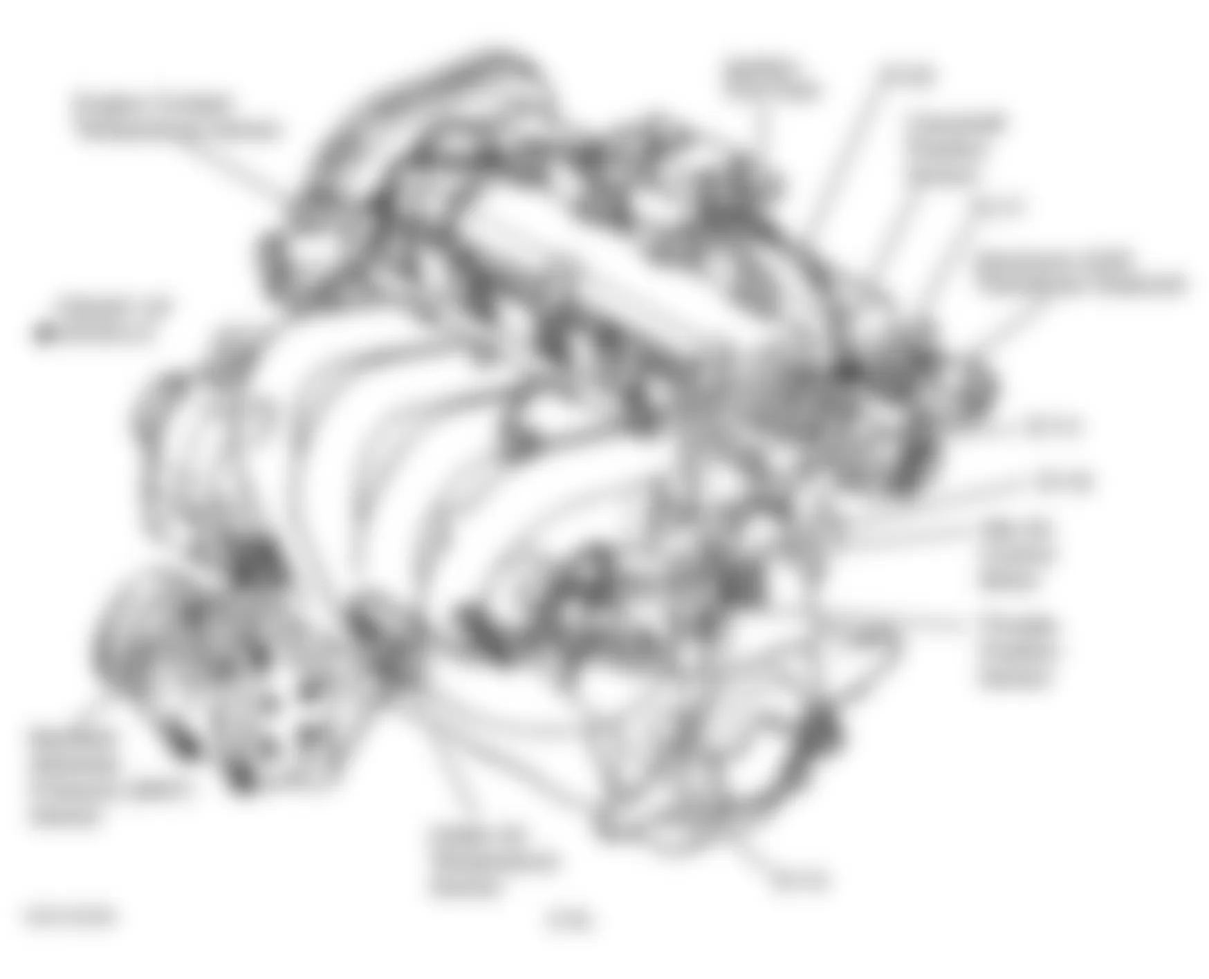 Chrysler Sebring JX 1998 - Component Locations -  Engine (2.4L)