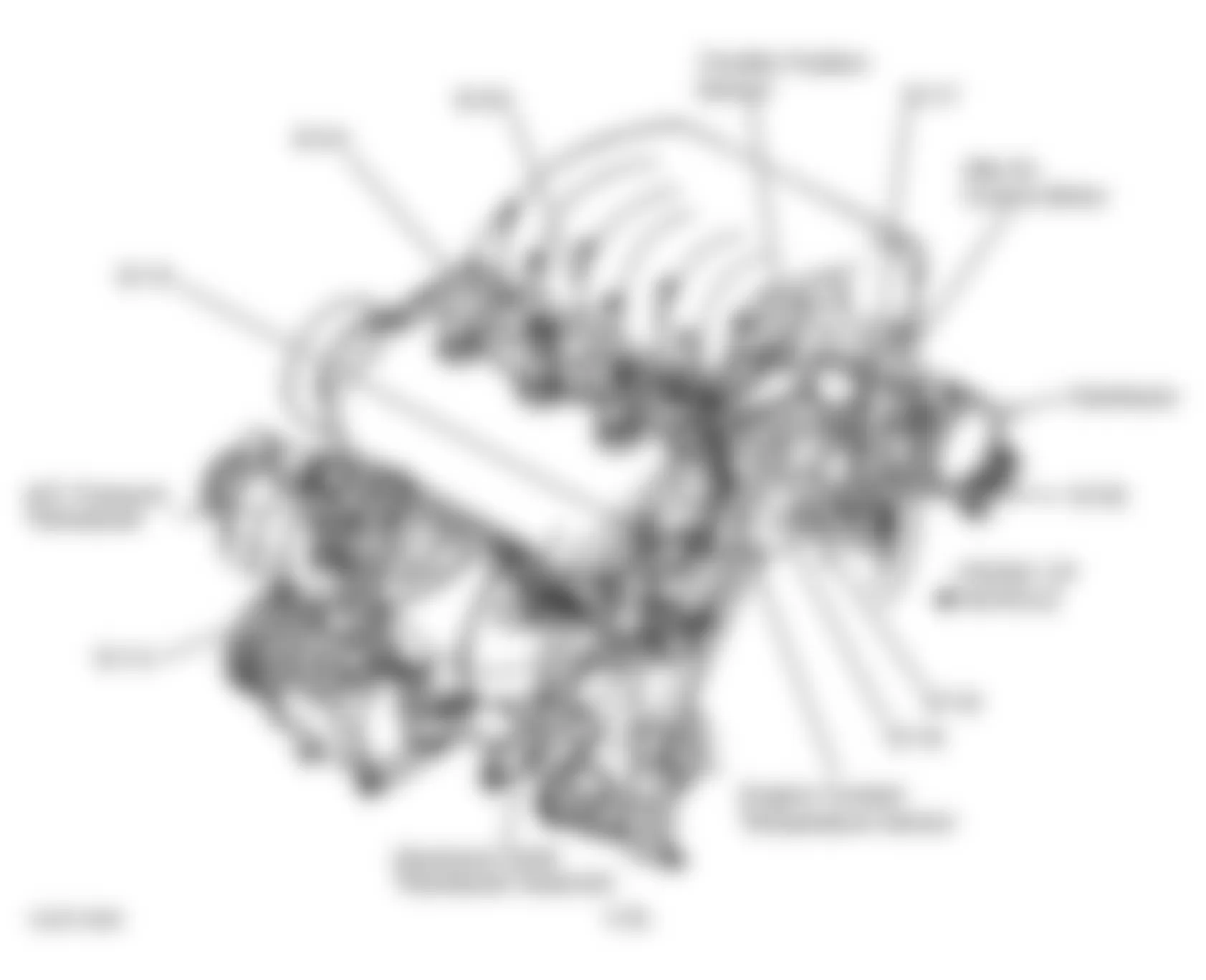 Chrysler Sebring JXi 1998 - Component Locations - Engine (2.5L)