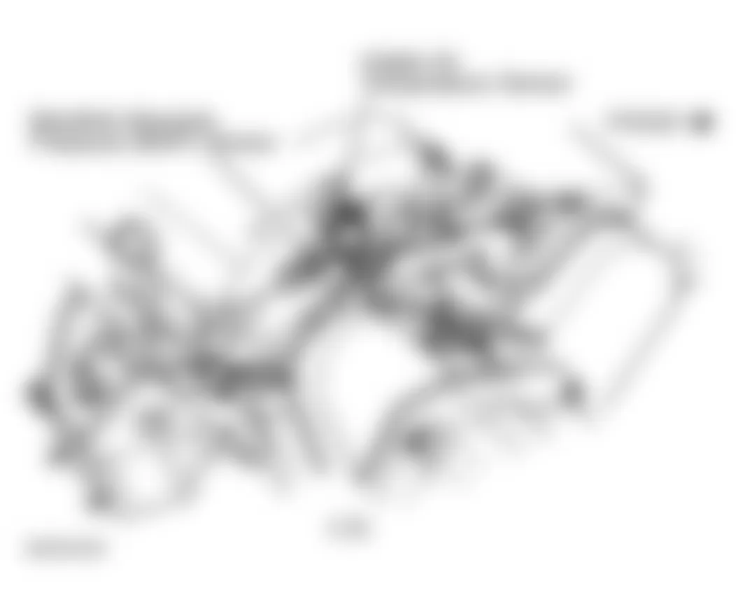 Chrysler Sebring JXi 1998 - Component Locations - Front Of Engine (2.5L)