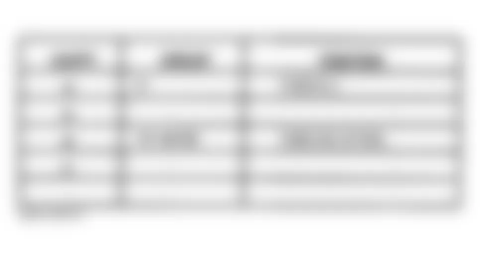 Chrysler Town & Country LXi 1998 - Component Locations -  Identifying Spare Relay Terminals (1 Of 2)