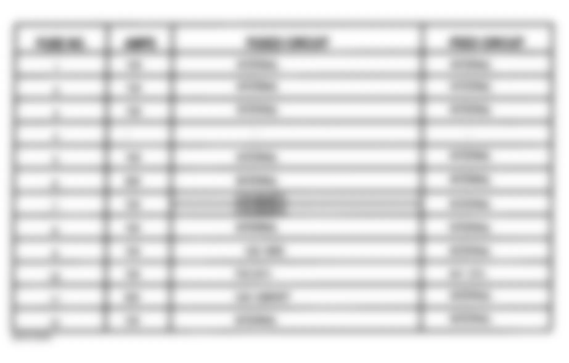 Chrysler Town & Country SX 1999 - Component Locations -  Identifying JB Fuses