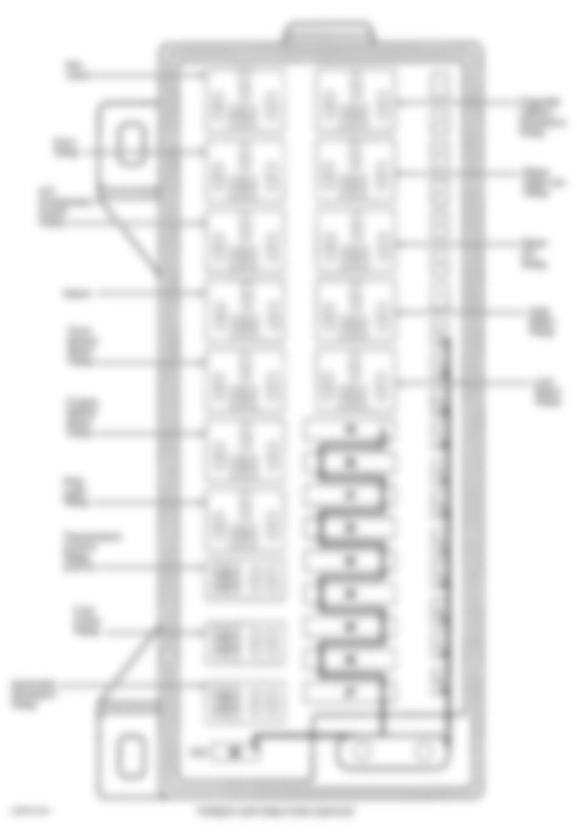 Chrysler Town & Country SX 1999 - Component Locations -  Identifying Power Distribution Center (1999)