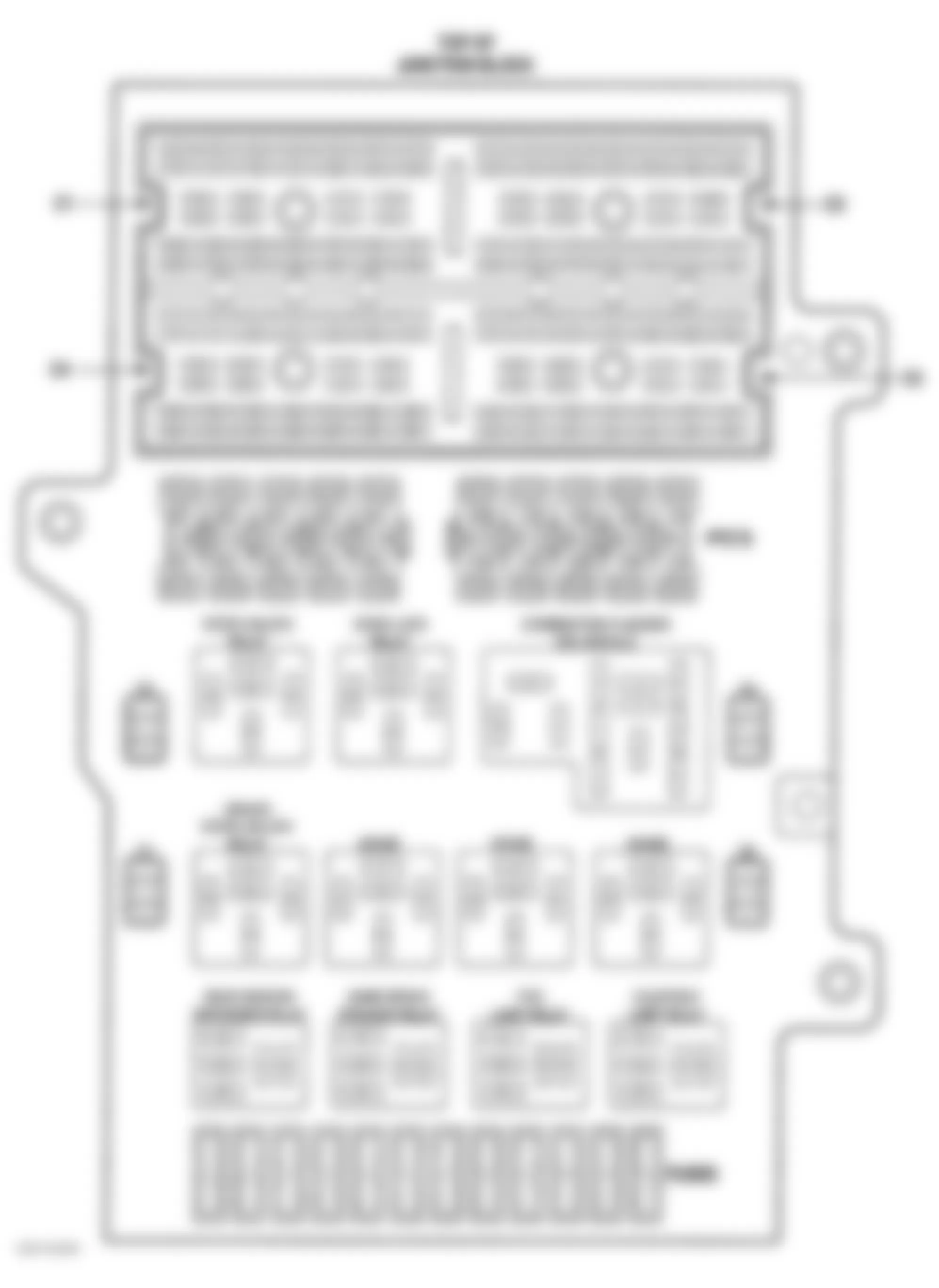 Chrysler Town & Country SX 1999 - Component Locations -  Identifying Junction Block