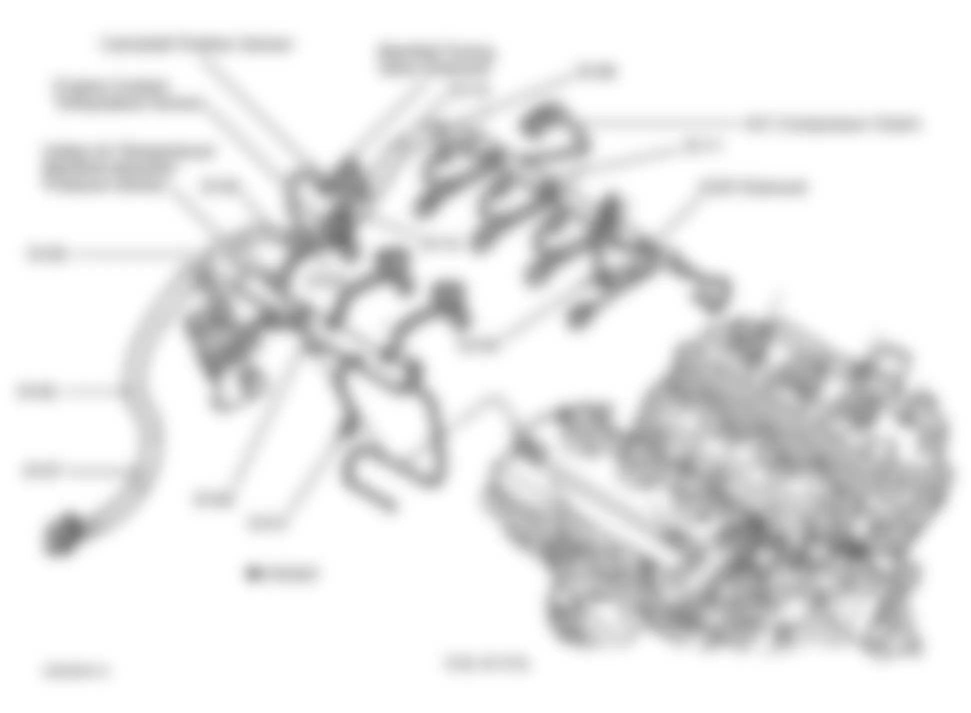 Chrysler 300M 2000 - Component Locations -  Top Of Engine (3.2L & 3.5L)