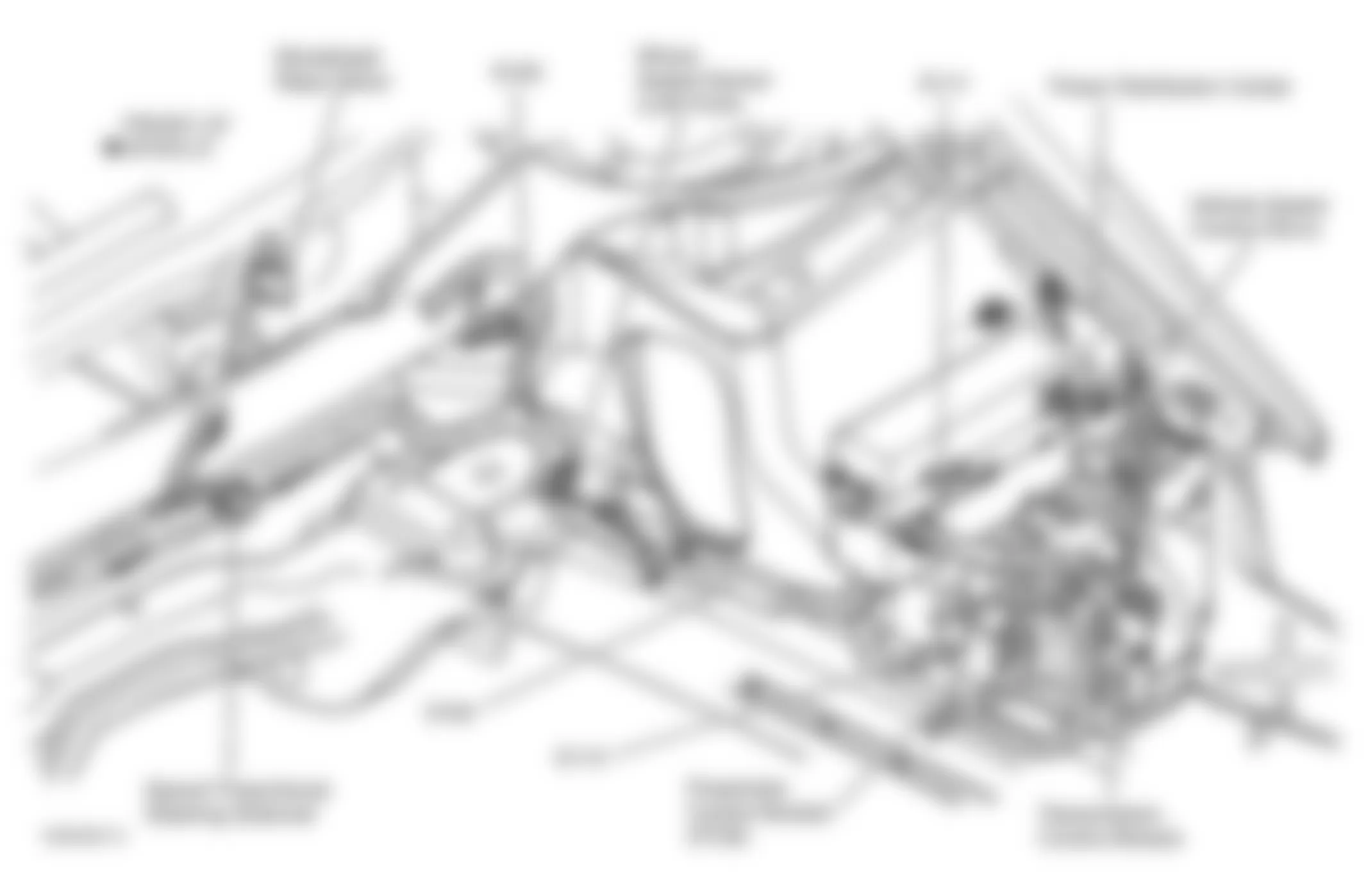 Chrysler 300M 2000 - Component Locations -  Left Side Of Engine Compartment