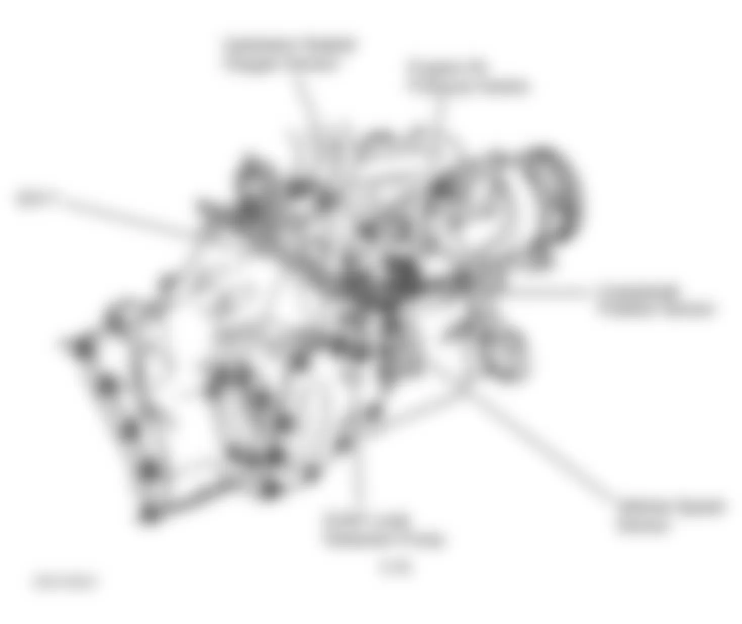 Chrysler Town & Country LX 2000 - Component Locations -  Right Side Of Engine (2.4L)