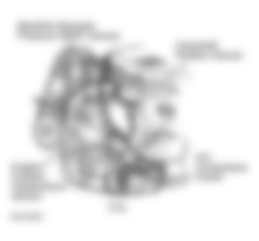 Chrysler Town & Country LX 2000 - Component Locations -  Front Of Engine (3.0L)