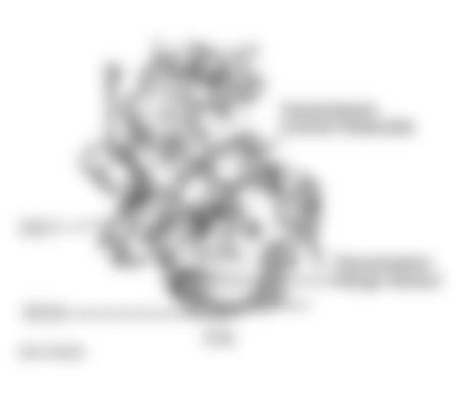 Chrysler Town & Country LX 2000 - Component Locations -  Engine/Transmission (3.0L)