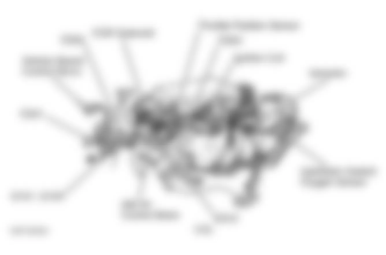 Chrysler Town & Country LX 2000 - Component Locations -  Top Of Engine (3.0L)