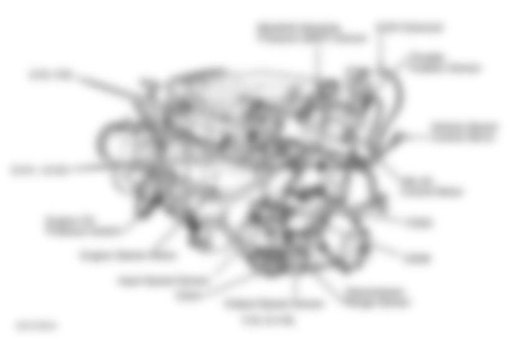 Chrysler Town & Country LX 2000 - Component Locations -  Left Rear Of Engine (3.3L & 3.8L)